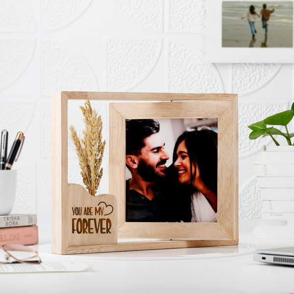 Personalized You Are My Forever Flower Frame