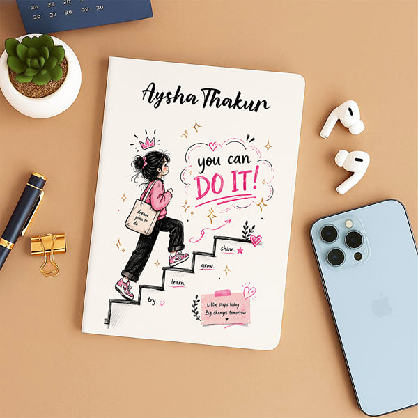 Personalized You Can Do It Notebook