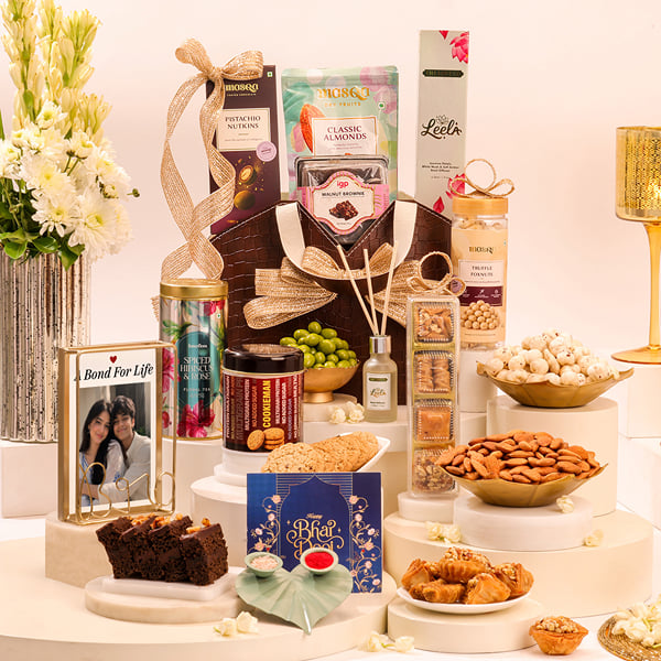 Personlized Bites & Bonds Bhaidooj Hamper