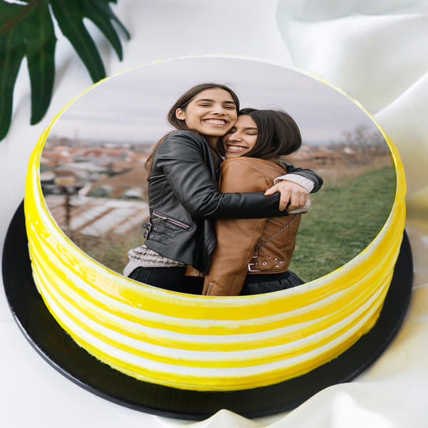 Photo Cake for Mother & Daughter