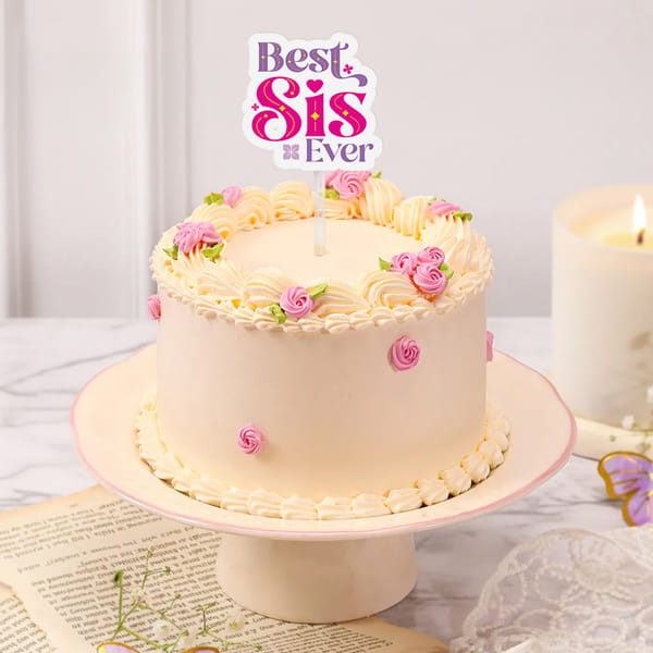 Pineapple Floral Bento Cake For Sister
