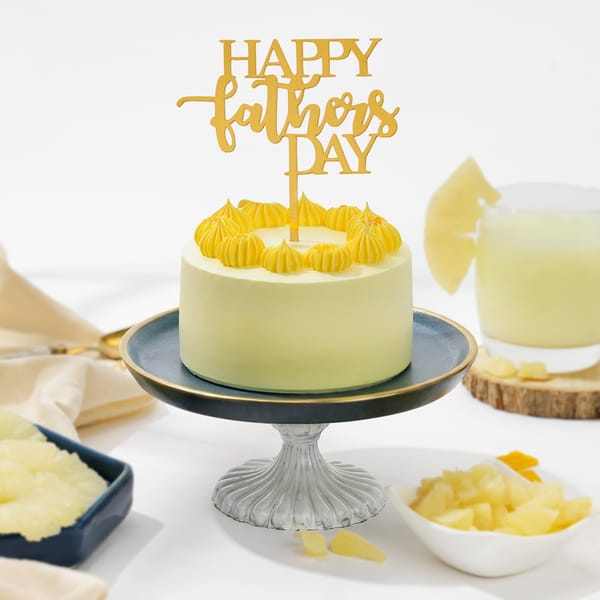 Pineapple Love Father's Day Bento Cake
