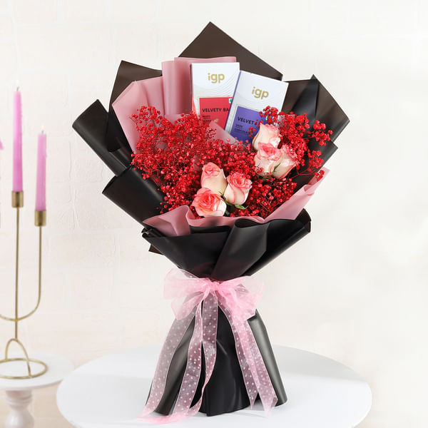 Pink And Brown Love In A Bunch