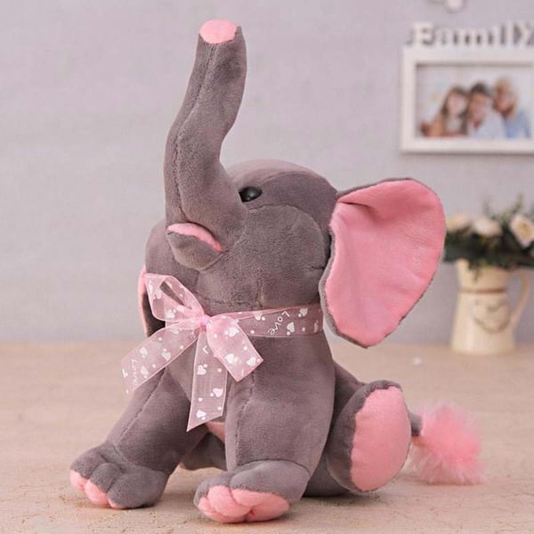 Pink & Grey Soft Baby Elephant for Kids