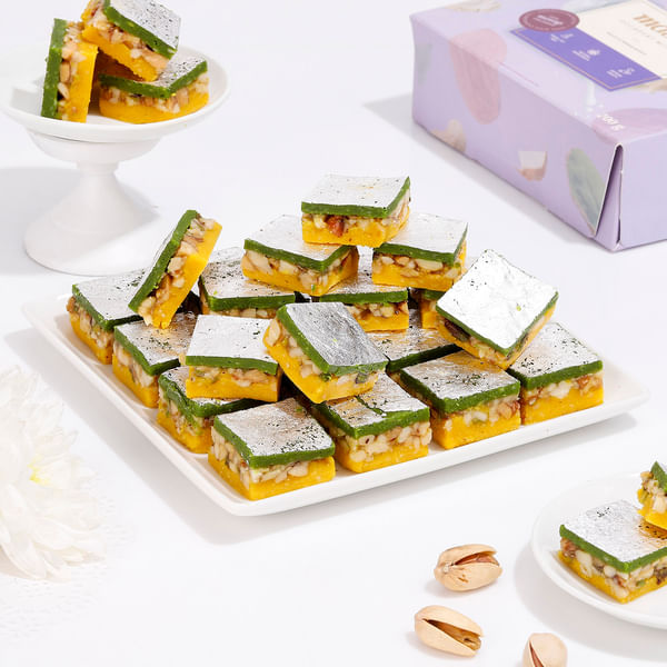 Pista Badam Barfi (400 gm)