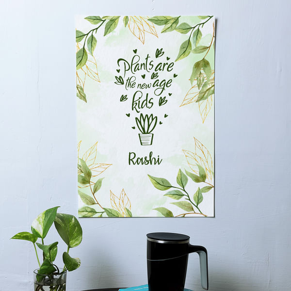 Plant Lover Personalised A3 Poster