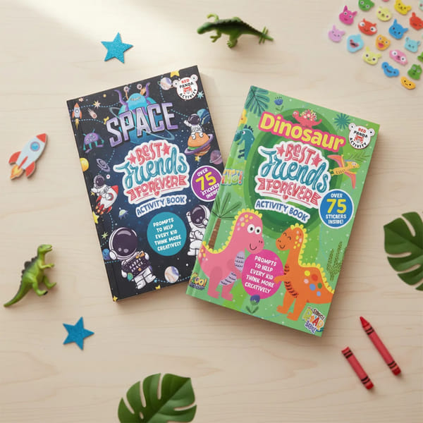 Playful Best Friends Activity Book For Kids Set Of 2