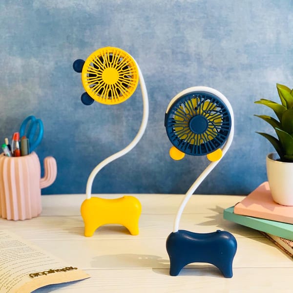 Portable Desk Fan - Animal - Rechargeable - Single Piece