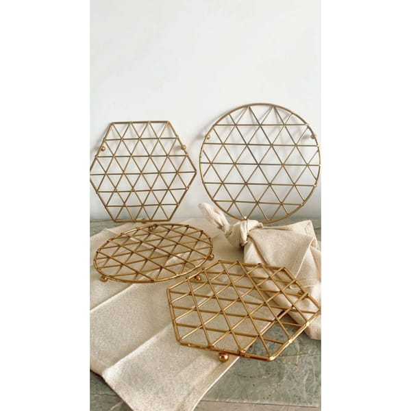 Pot Stand - Geometric Trivet - Single Piece