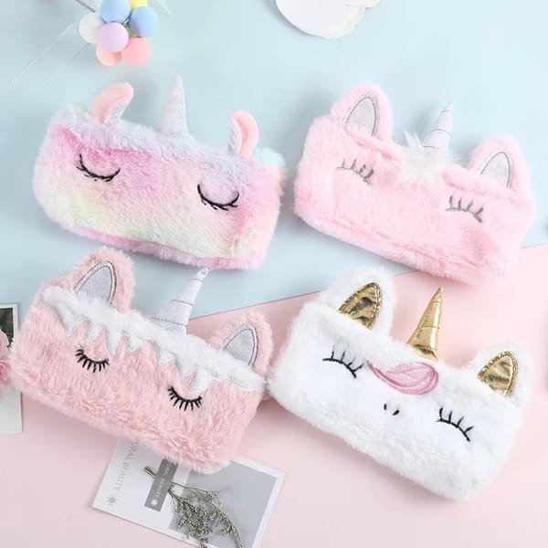 Pouch - Fur - Unicorn - Assorted - Single Piece