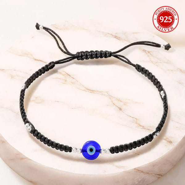 Premium 925 Sterling Silver Evil Eye Rakhi