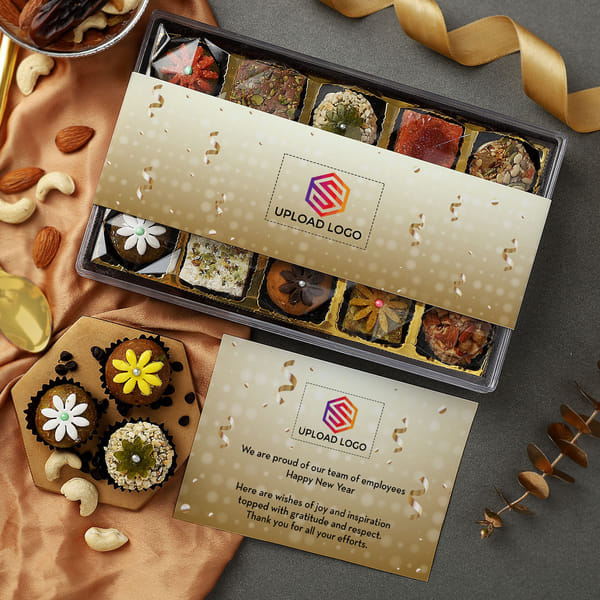 Premium Gourmet Sweets New Year Gift Box - Customized With Logo