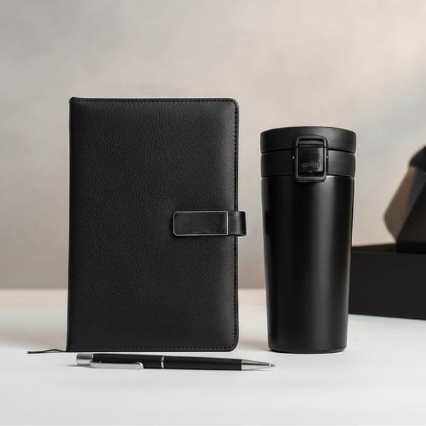 Premium Notebook Tumbler & Pen Set