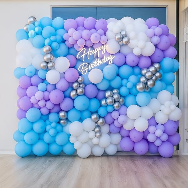 Premium Pastel Elegance Birthday Balloon Decor