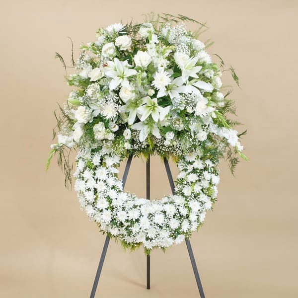 Premium White wreath
