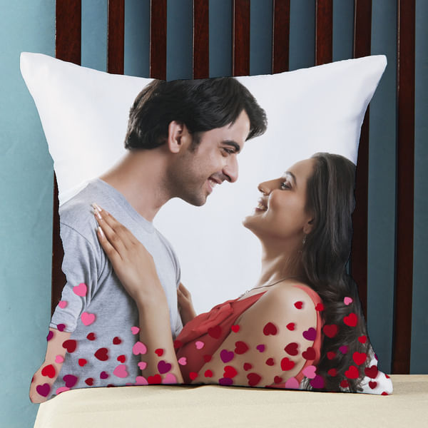 Pretty Hearts Personalized Cushion