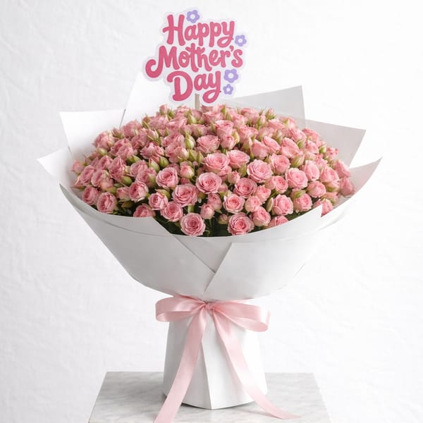 Pretty In Pink 35 Roses Bouquet For Mother's Day