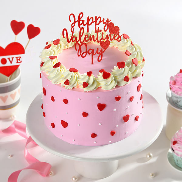 Pretty Pink Valentine Cake (2 Kg)
