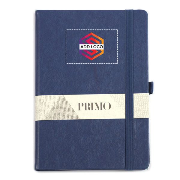 Primo A5 Blue Premium Diary - Customized with Logo