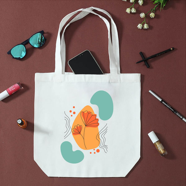 Printed Canvas Tote Bag
