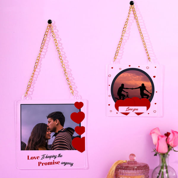 Promise Day Personalized Photo Frames (set of 2)