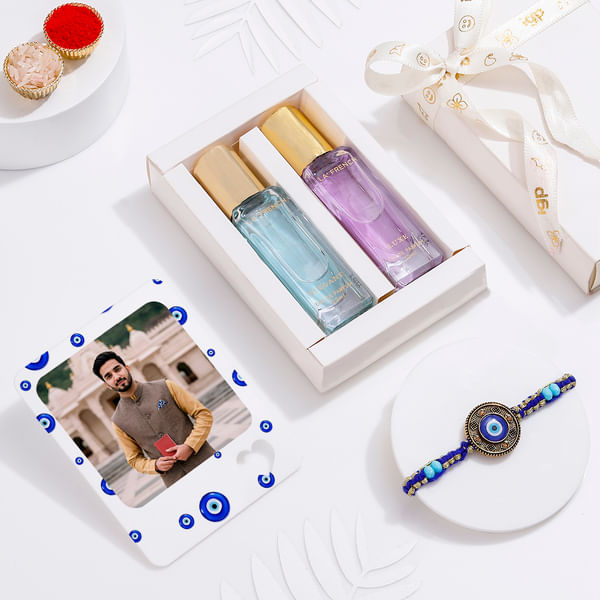 Protective Charm Personalized Rakhi Hamper