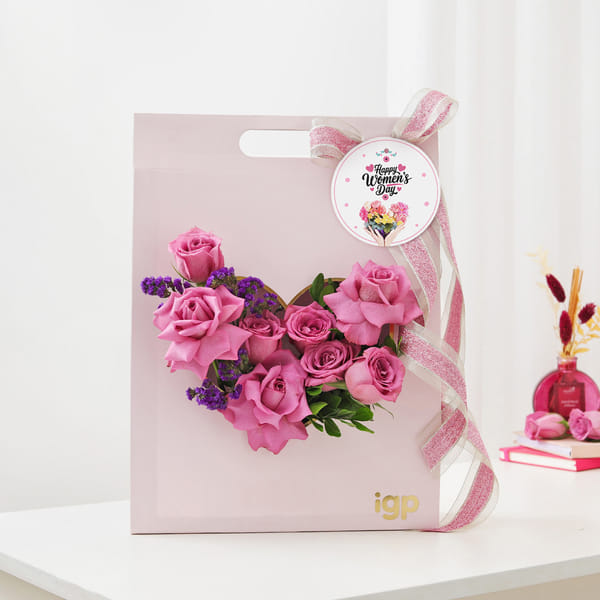 Purple Elegance Women's Day Arrangement