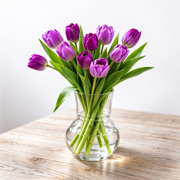 Purple Tulips Mother's Day Arrangement