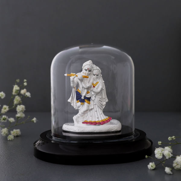 Radha Krishna 999 Pure Silver Idol