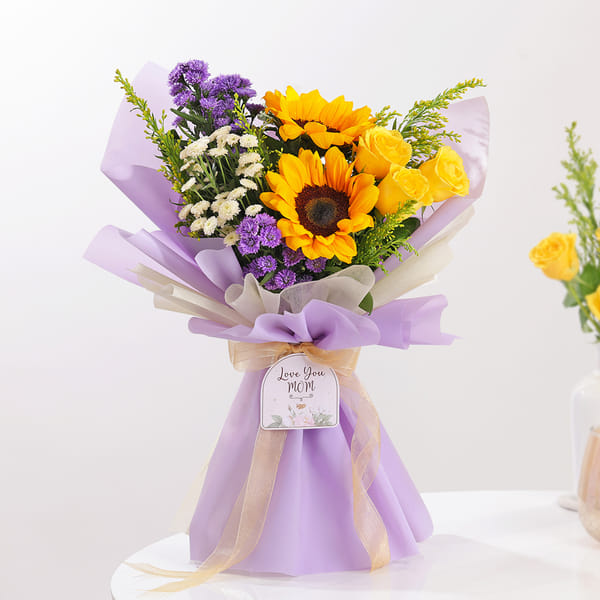 Radiant Blooms Mixed Flower Bouquet