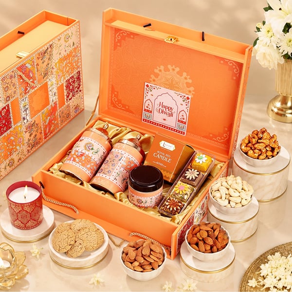 Radiant Saffron Luxe Diwali Trunk