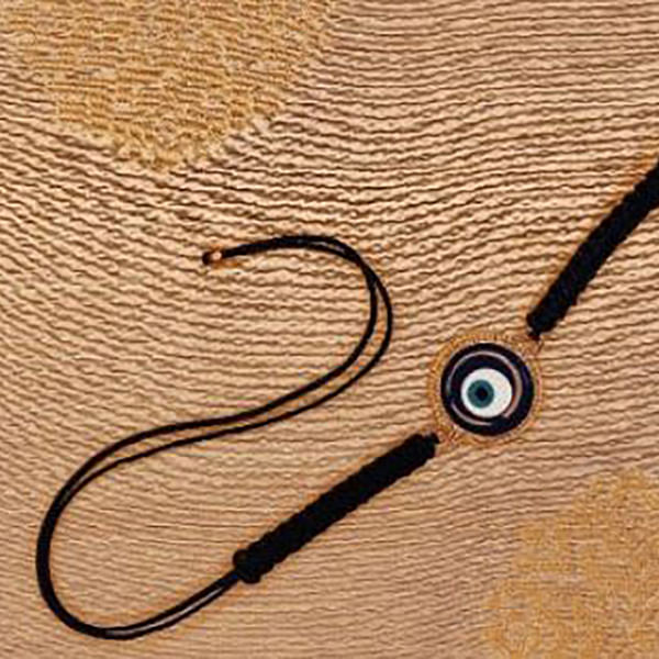 Rakhi - Big Evil Eye - Blue And Golden - Single Piece