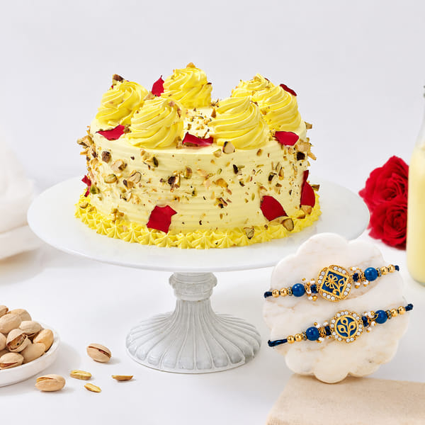 Rasmalai Cake and Wishing Tree Rakhi Combo