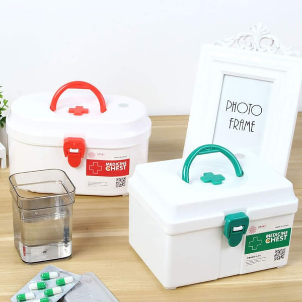 Rectangular Medicine Box - Assorted - Single Piece