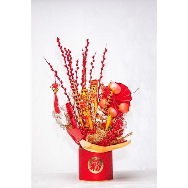Red Harmony Blossom Box Chinese New Year