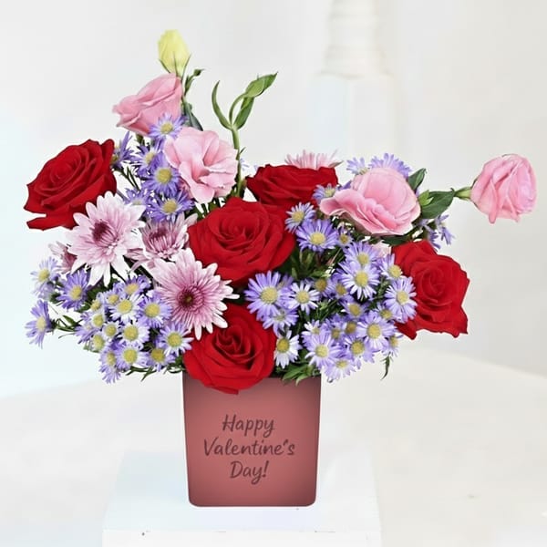 Red Roses & Daisies Arrangement