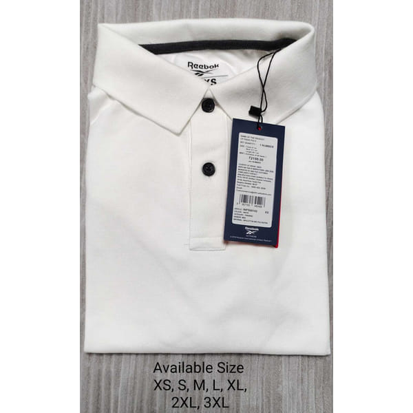 Reebok Polo T Shirt (white)