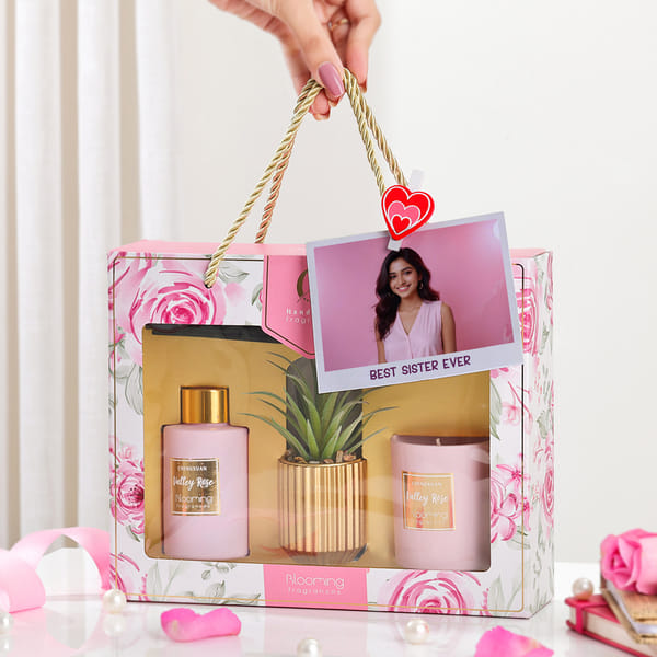 Refreshing Charm Personalized Rakhi Gift Hamper For Sister