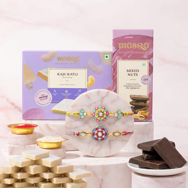 Regal Meenakari Rakhi & Sweet Delights