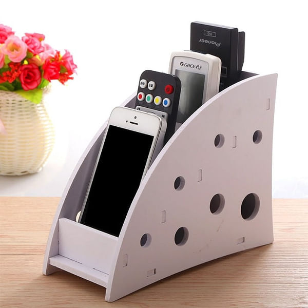 Remote Holder - 4 Compartment - MDF - Single Piece