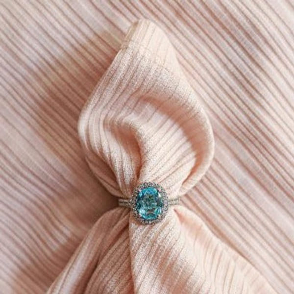 Ring - Blue Ocean Diamond - Single Piece