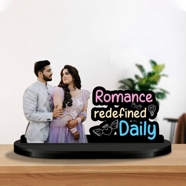 Romance Redefined Personalized Acrylic Photo Frame