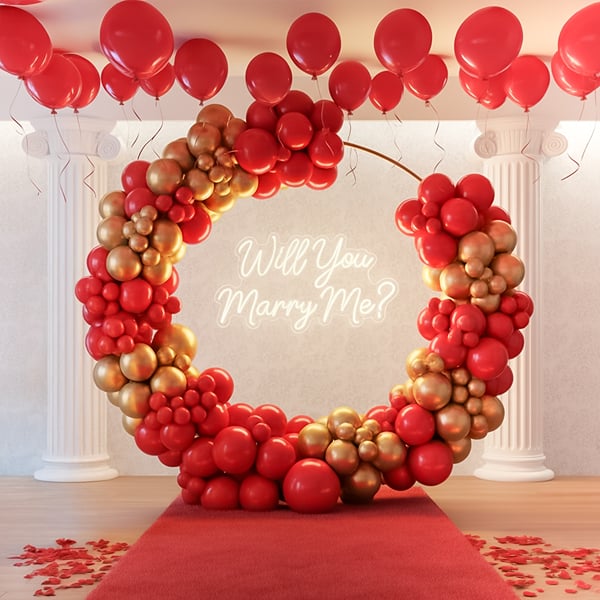 Romantic Marry Me Proposal décor