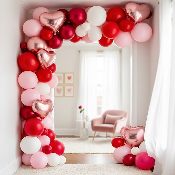 Romantic Ombre Balloon Arch décor