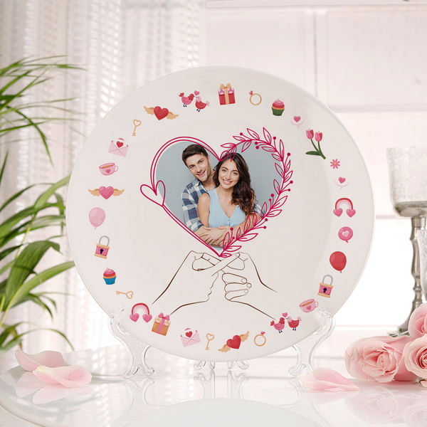 Romantic Personalized Ceramic Plate