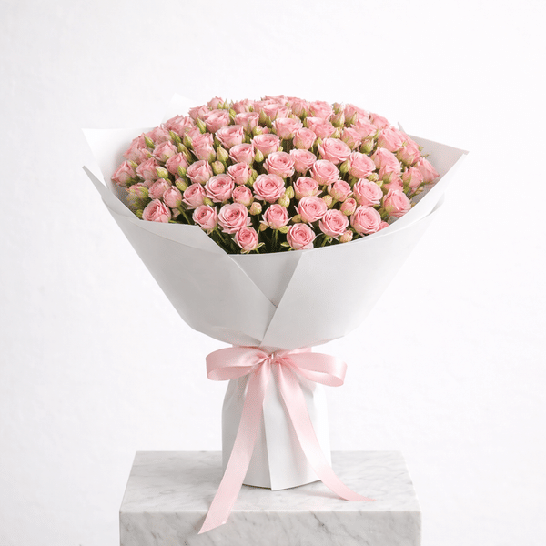 Romantic Pink Spray Rose Bouquet