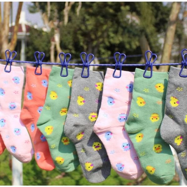 Rope With Clips - Retractable - Assorted - Single Piece