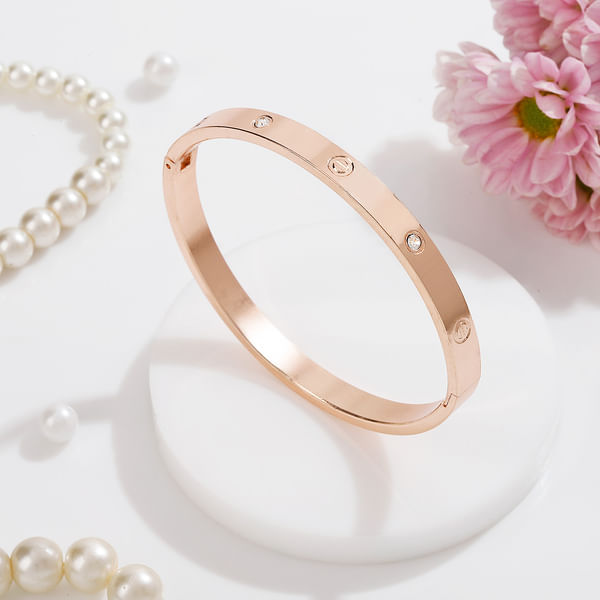 Rose Gold CZ Stone Bracelet