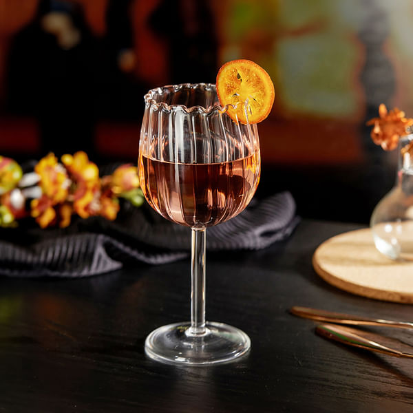 Rose Shape Wine Glass - Set Of 4
