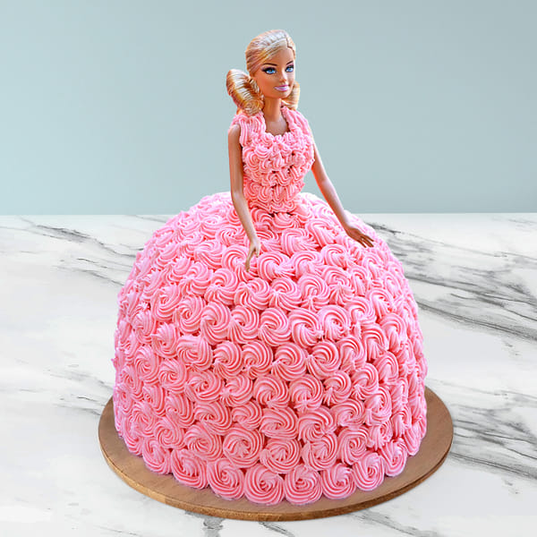Rosette Barbie Cream Cake (3.5 Kg)
